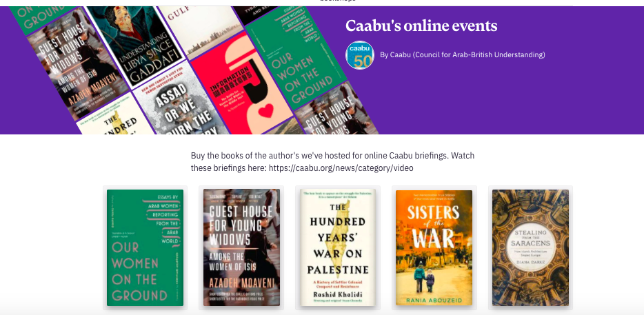 Caabu online events books