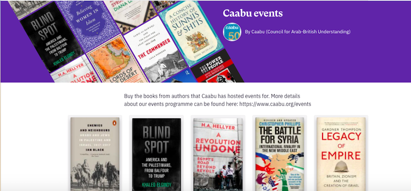 Caabu events bookshop