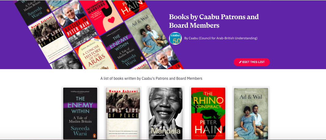 Books by Caabu patrons and board members