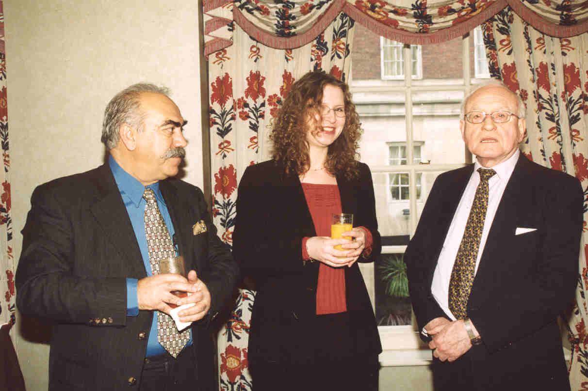 Mustapha Karkouti (left) with Gillian Watt and David Watkins