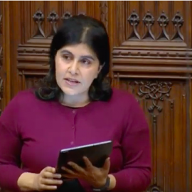 Sayeeda Warsi House of Lords Caabu Palestine Gaza 