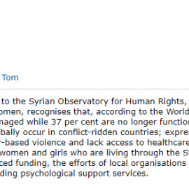 EDM on Syria