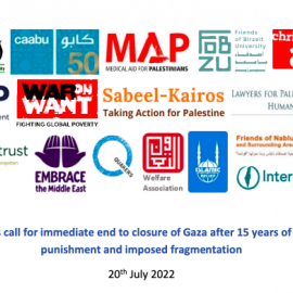 UK charities call for immediate end to closure of Gaza after 15 years of collective punishment and imposed fragmentation