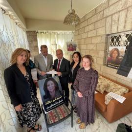 Caabu delegation family Shireen Abu Akleh May 2022