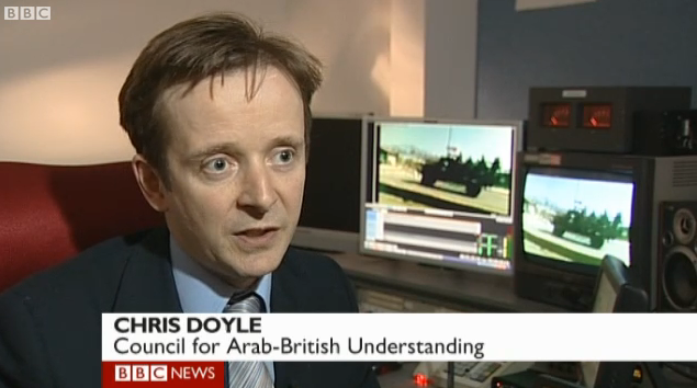 Chris Doyle on BBC News at Ten