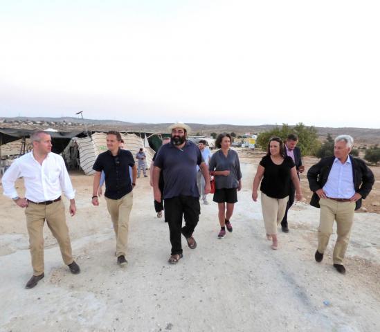 Delegates in south Hebron hills