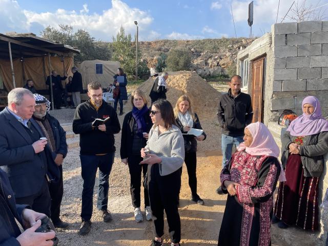 Delegation in West Bank
